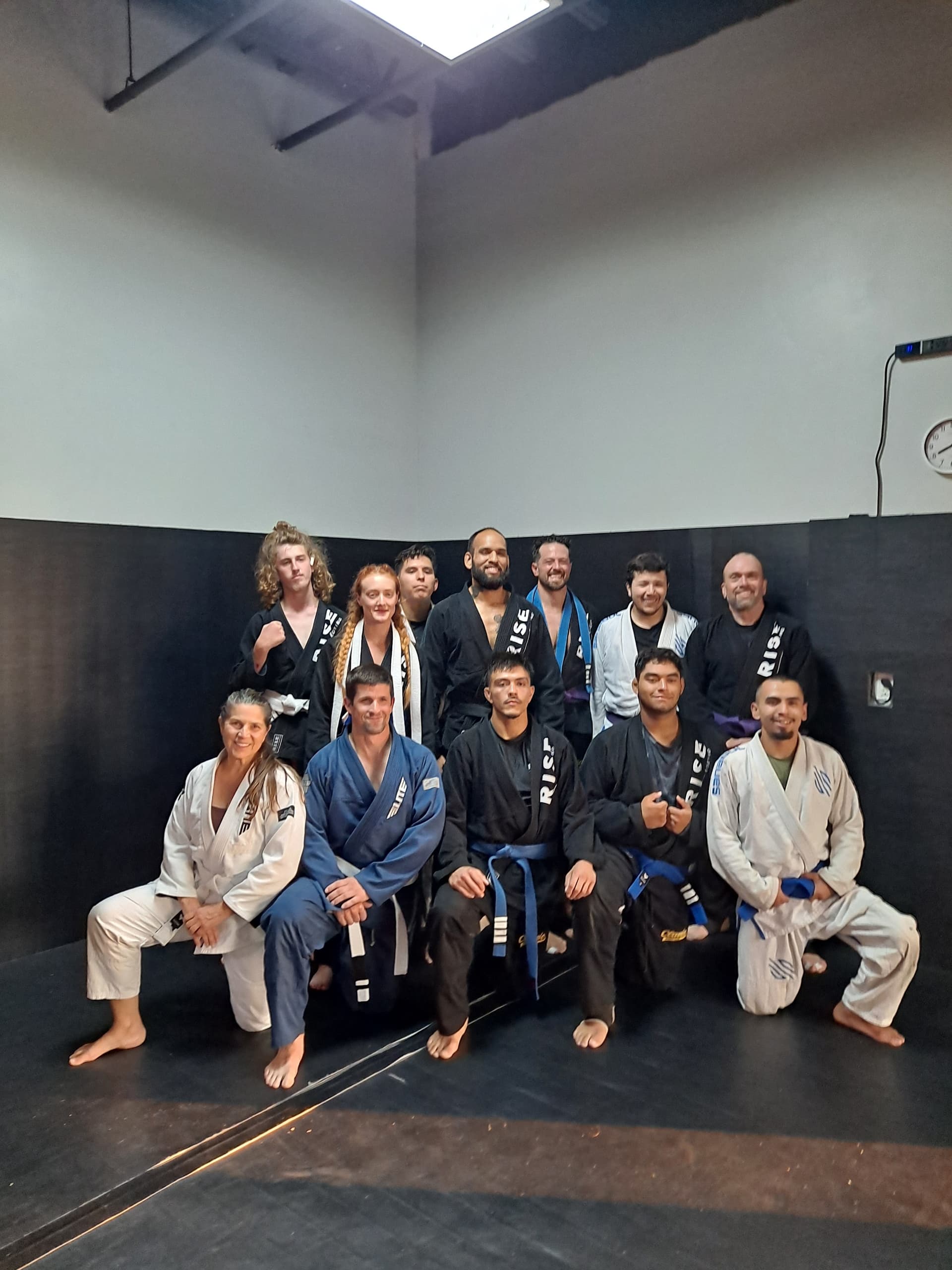 RISE BJJ team after a roll